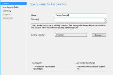 Create a SCCM Device Collection