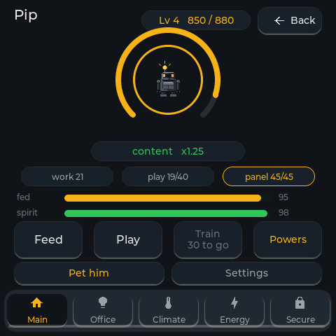 pet-page I Built a Home Assistant Panel With an AI Agent, and It Has a Tamagotchi